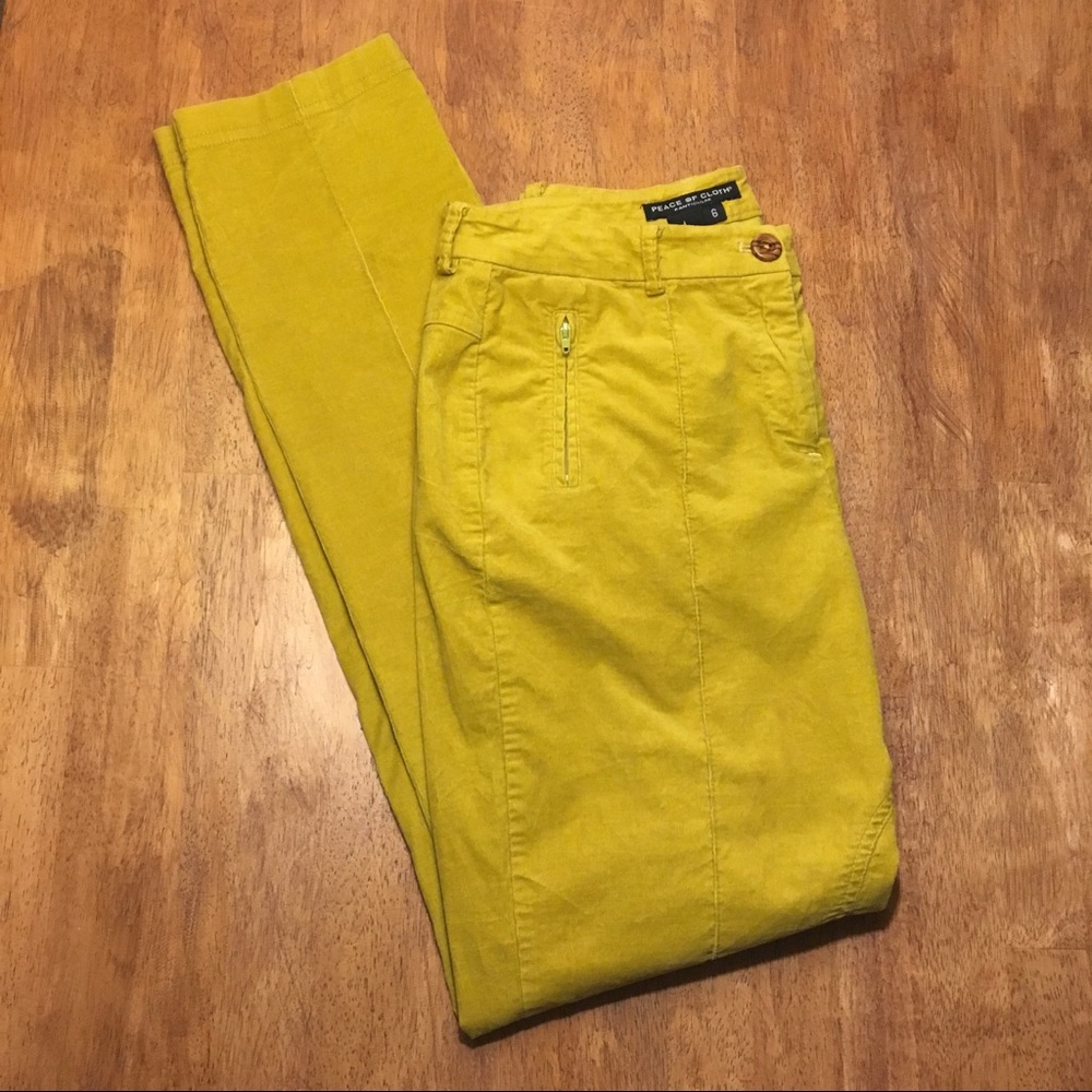 Peace of Cloth - Skinny Mustard Stretch Cord